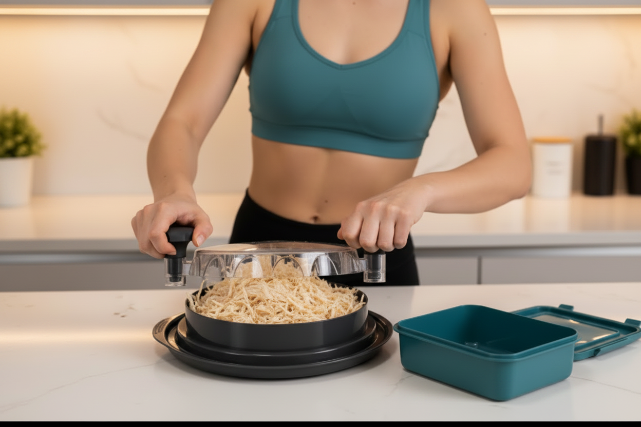 Chicken shredder poulet entièrement effiloché